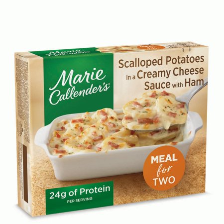 Scalloped Potatoes in Creamy Cheese Sauce with Ham