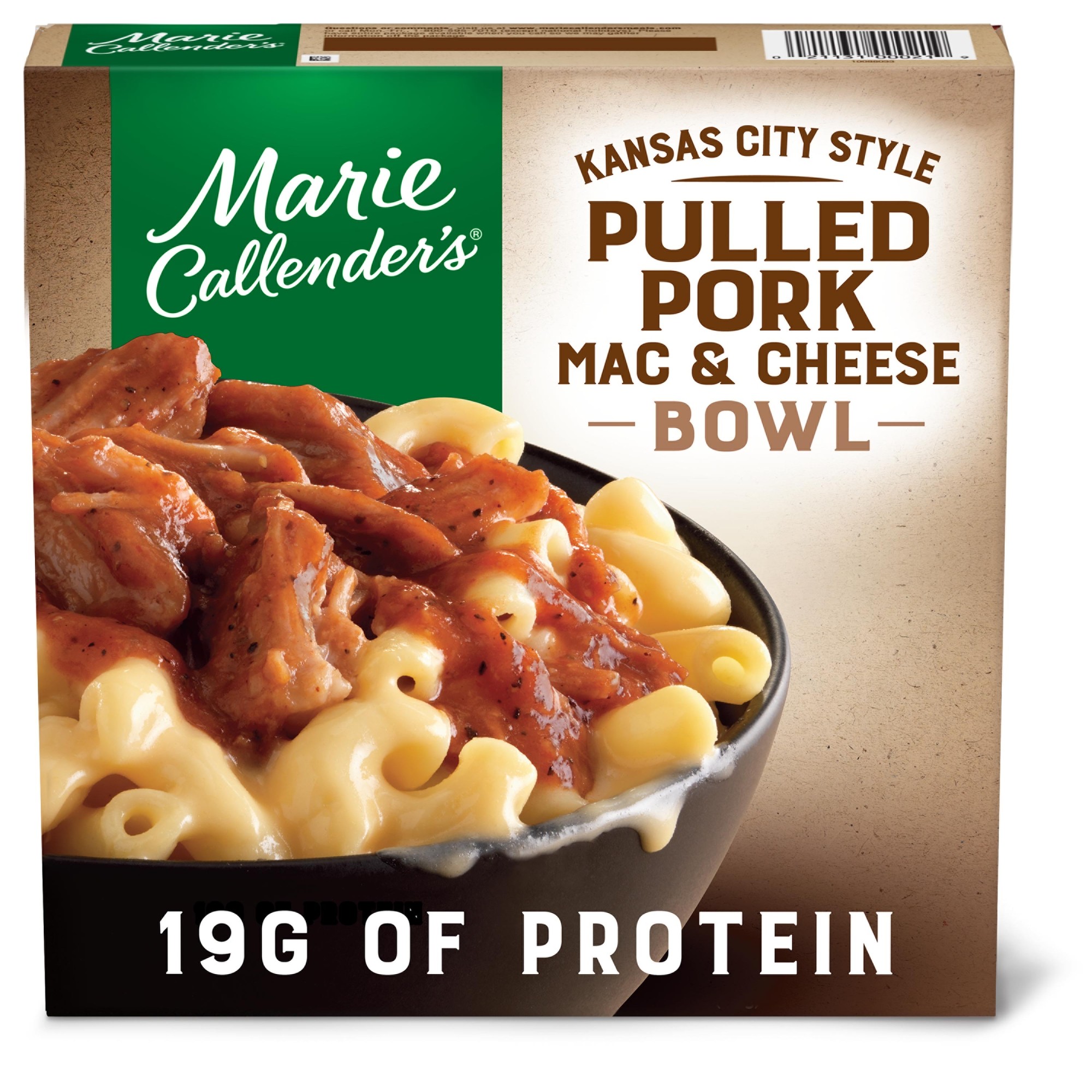 Creamy Mac & Cheese Topped with Pulled Pork Blended with Kansas City Style Bbq Sauce Bowl, Pulled Pork Mac & Cheese