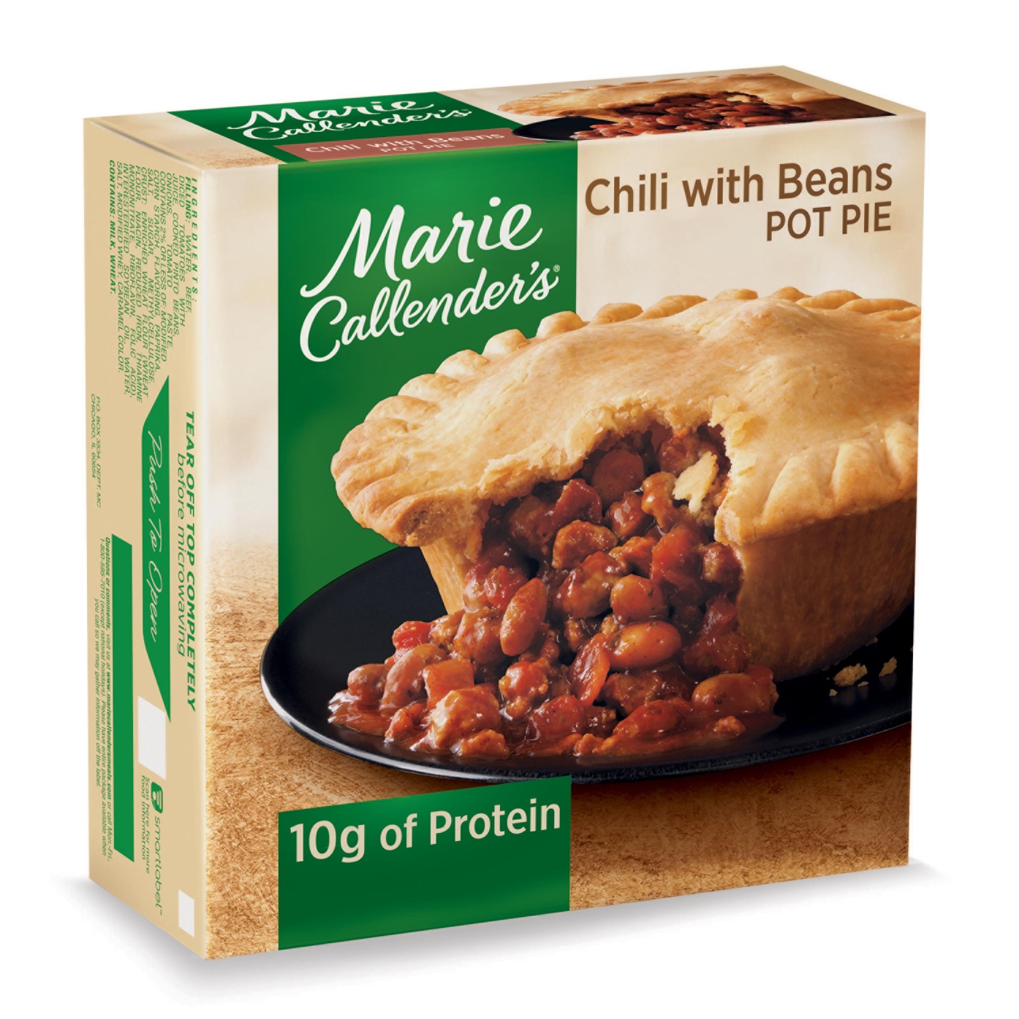 Chili Pot Pie with Beans Premium Seasoned Beef, Chili