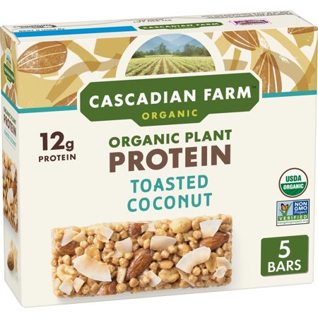 TOASTED COCONUT ORGANIC PLANT PROTEIN CHEWY BARS, TOASTED COCONUT