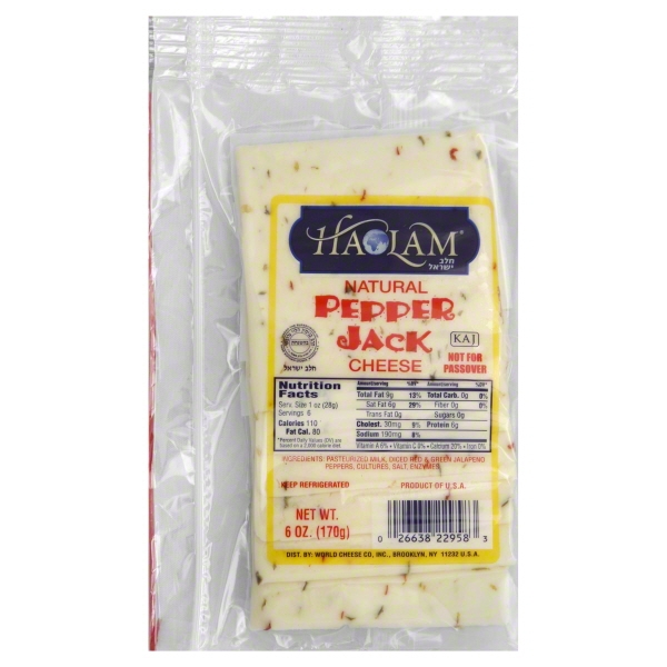 Sliced Pepper Jack Cheese