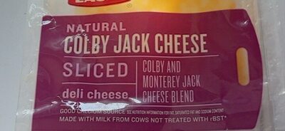 Natural Colby Jack Sliced Deli Cheese