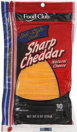 Deli-Style Sliced Sharp Cheddar Cheese