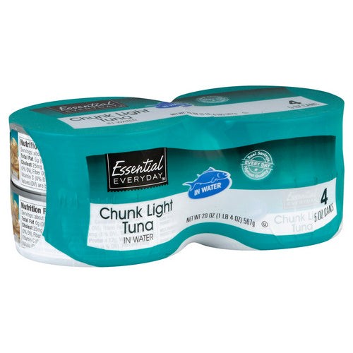 Essential Everyday, Chunk Light Tuna in Water, 20 Oz (Case of 12)