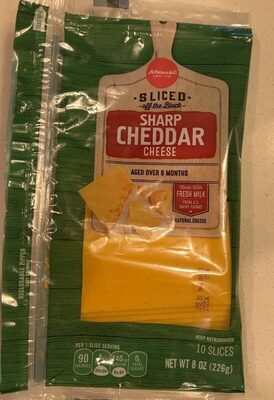 Sliced Sharp Cheddar Cheese