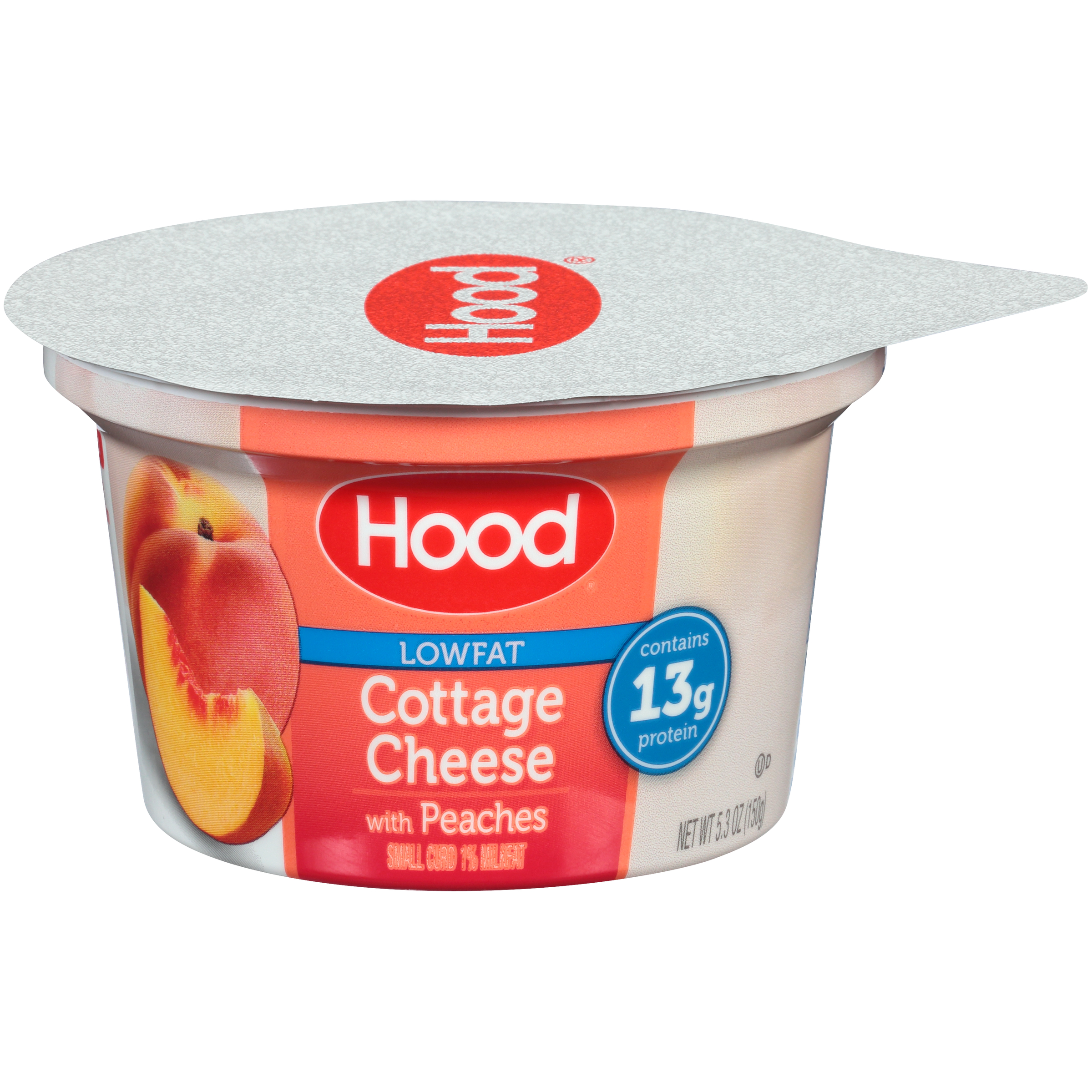 Lowfat Cottage Cheese with Peaches