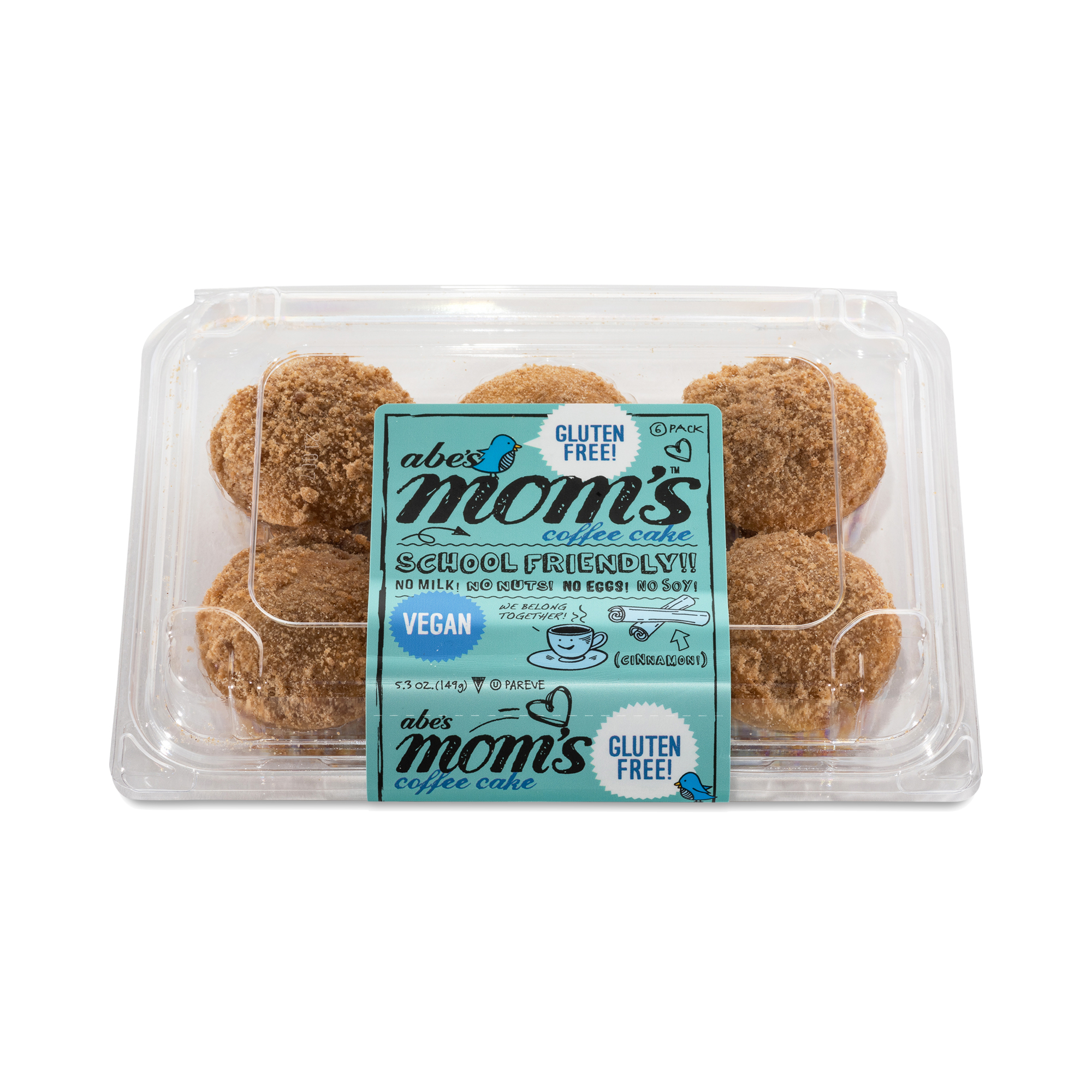 Gluten Free Coffee Cake Muffin 6pk, 5.3 oz