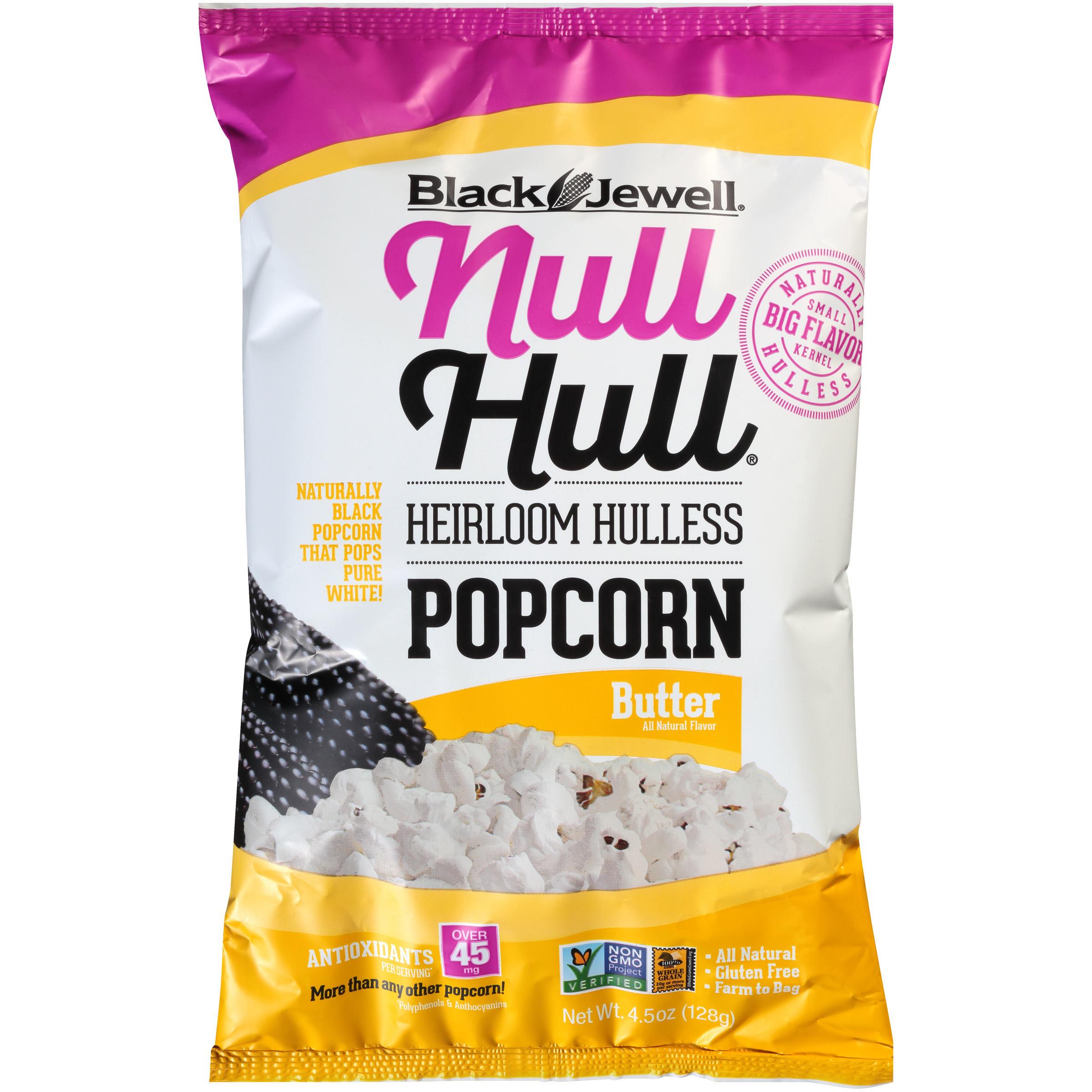 BUTTER HEIRLOOM HULLESS POPCORN, BUTTER