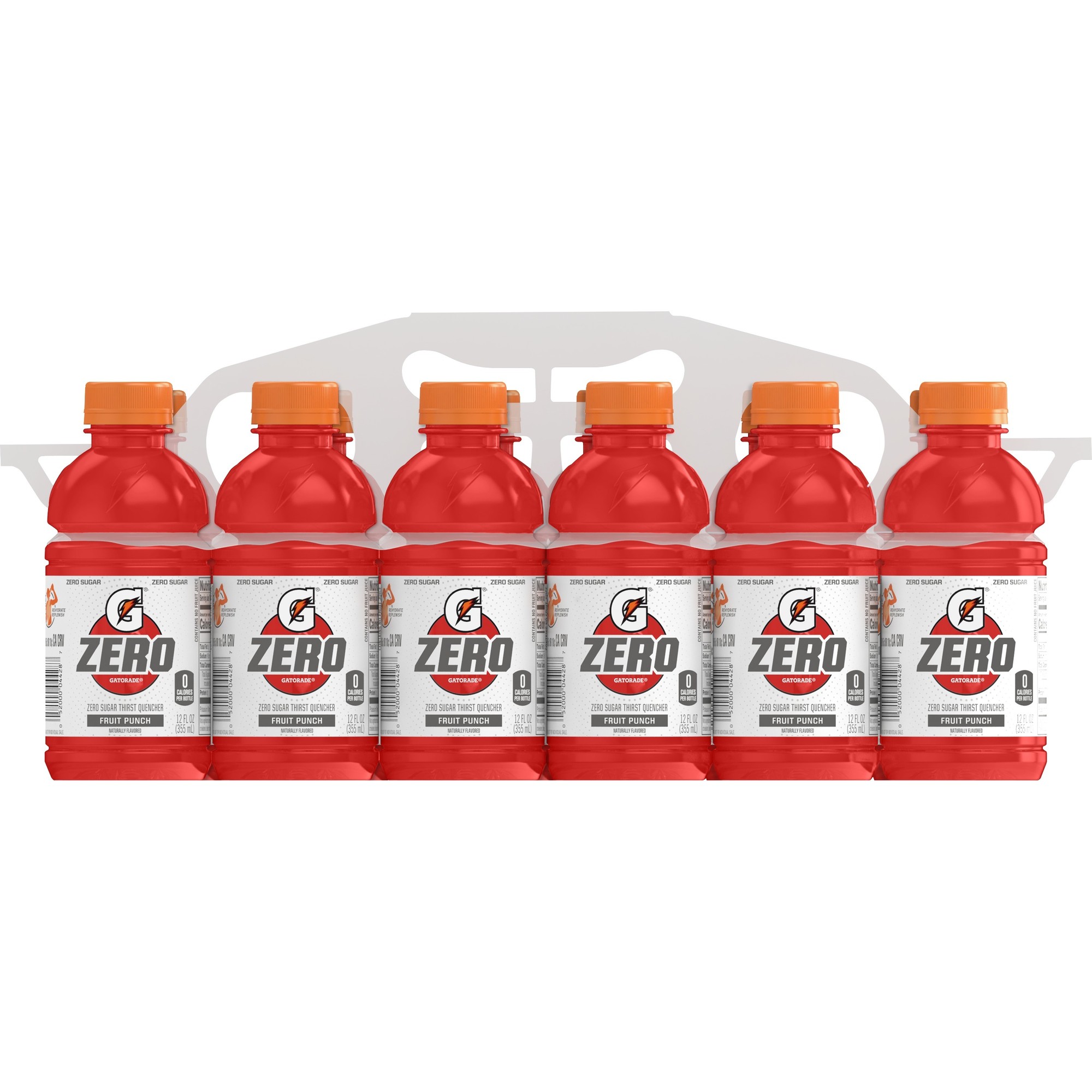 Gatorade Zero Sugar Thirst Quencher  Fruit Punch Sports Drinks  12 Fl Oz  12 Count Bottles