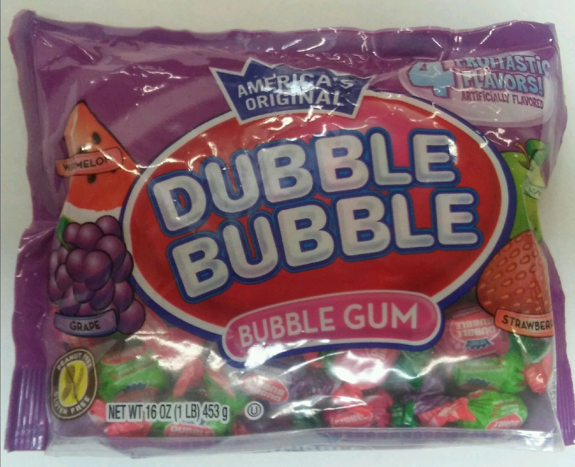 Dubble Bubble Twist 4 Assorted Flavors Gum  16 Oz