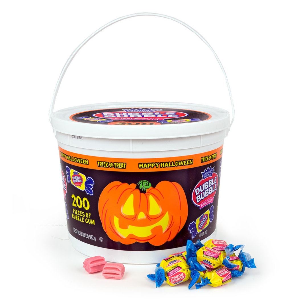 America S Original Bulk Halloween Dubble Bubble Gum  Tub of 200
