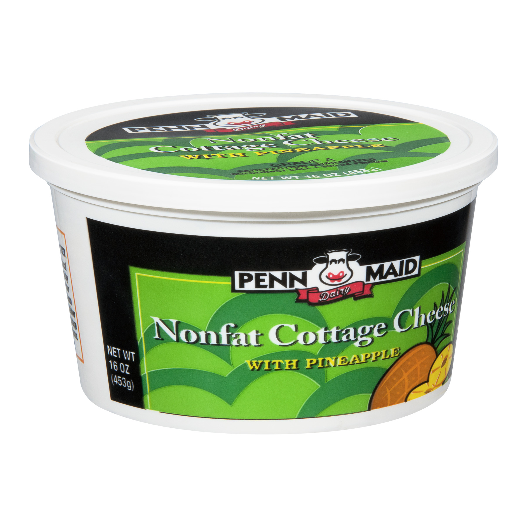 Penn Maid Dairy, Nonfat Cottage Cheese with Pineapple