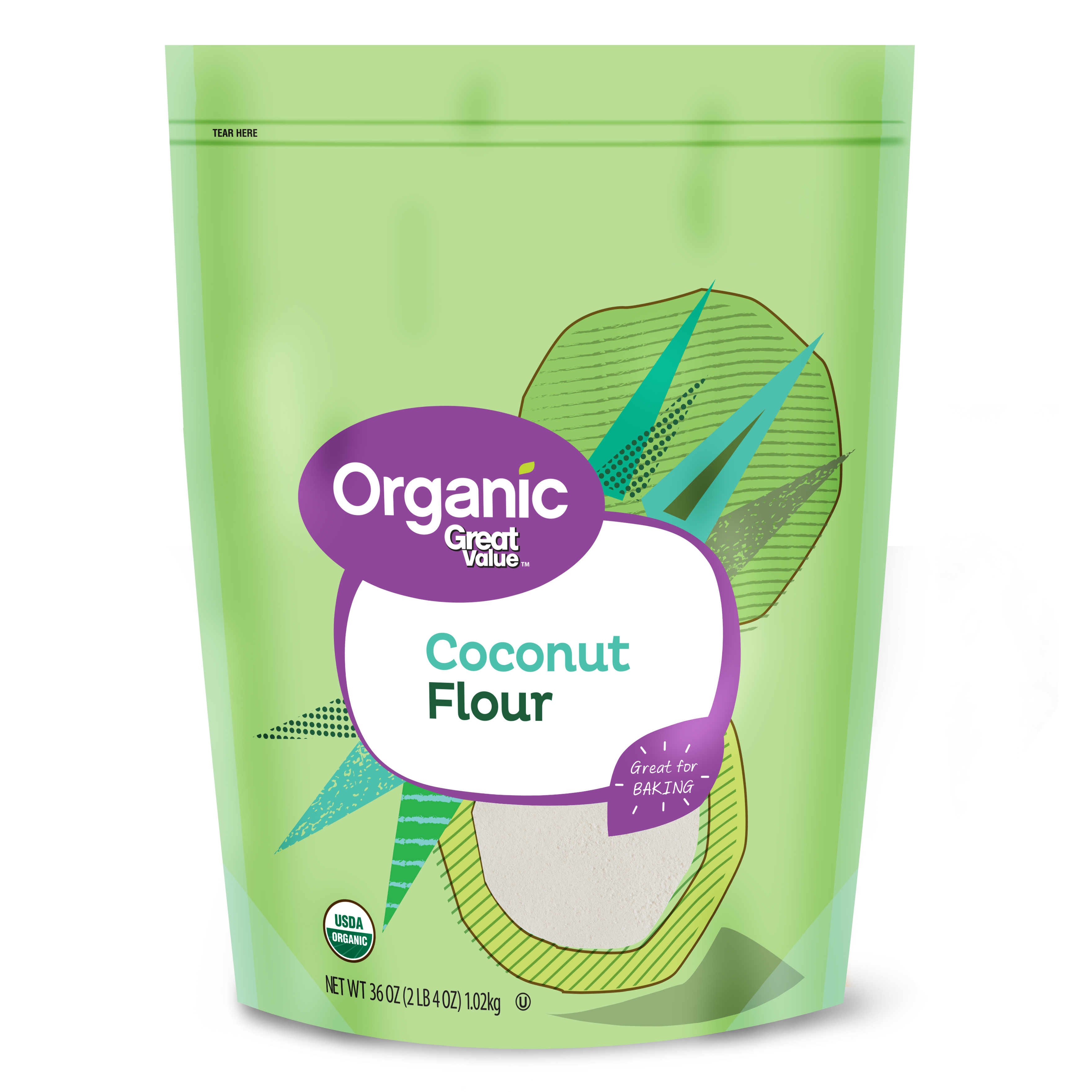 Great Value Organic Coconut Flour, 2.25 Lb