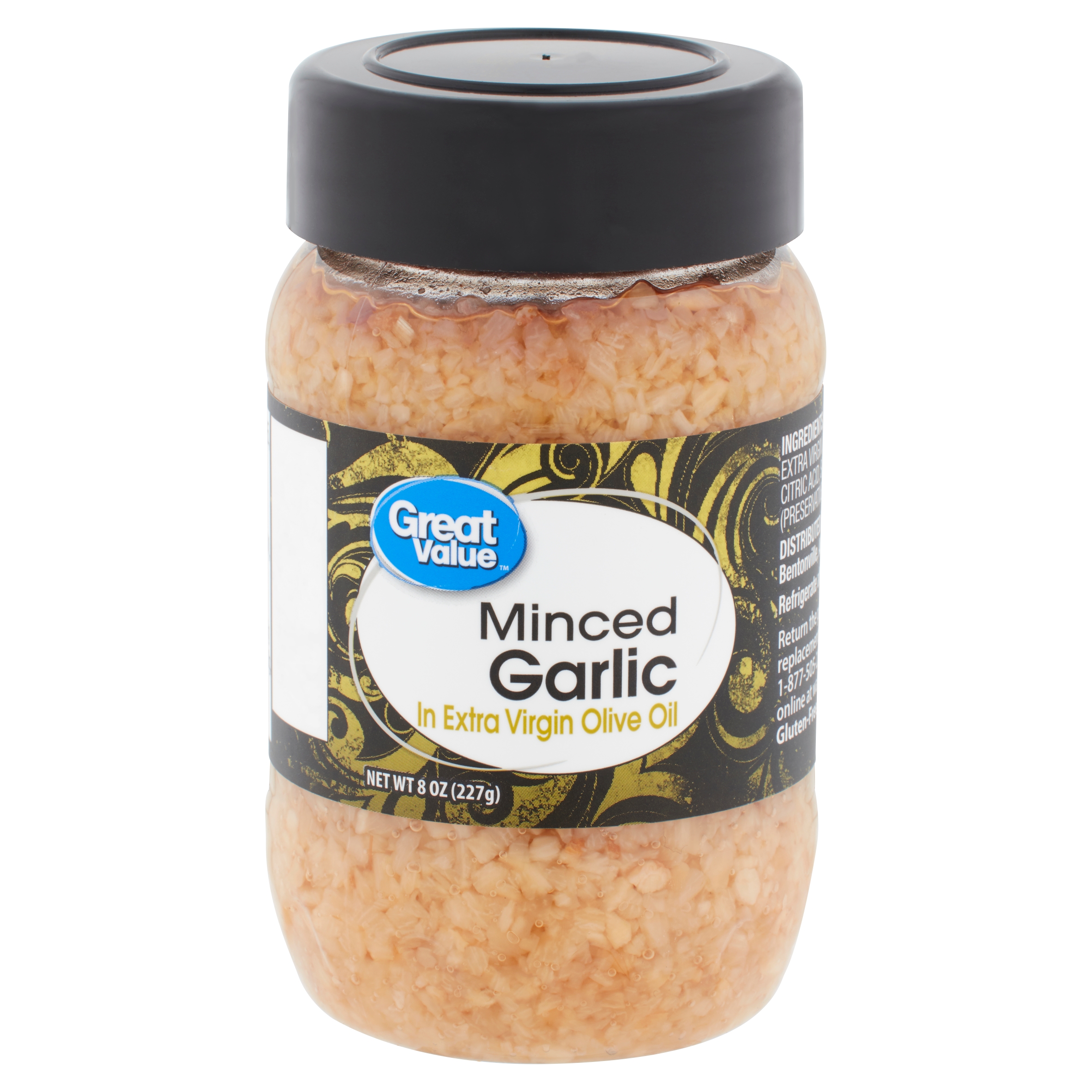 Great Value Minced Garlic in Extra Virgin Olive Oil, 8 Oz