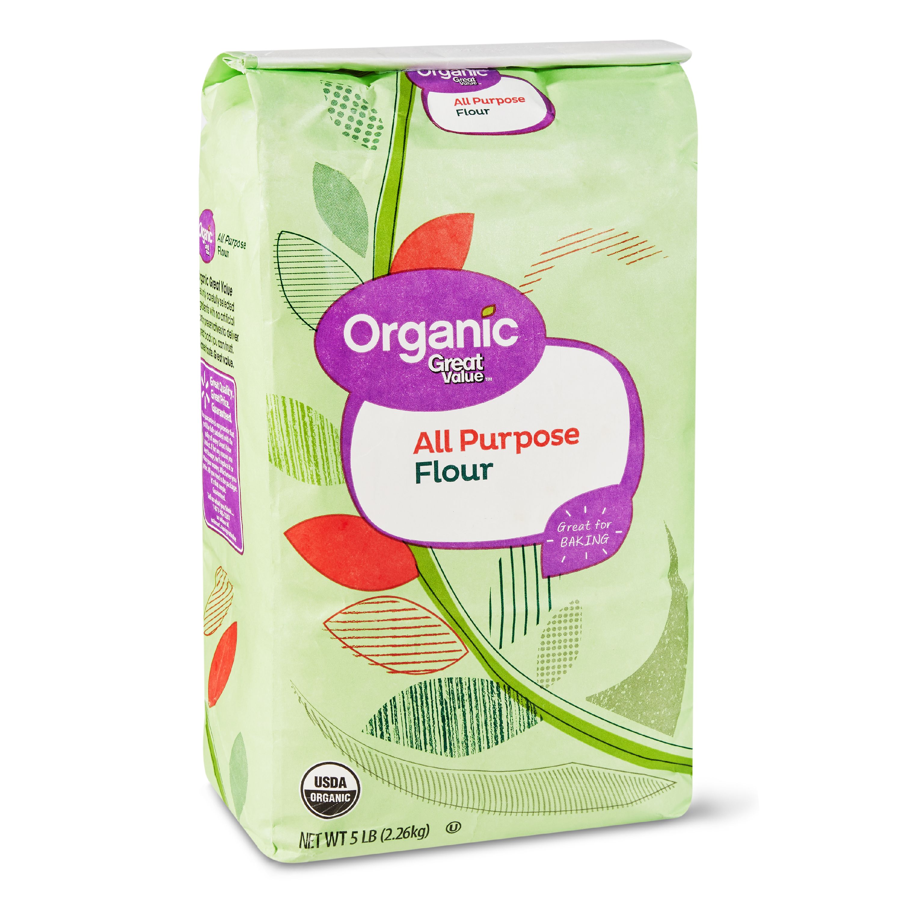 Great Value Organic All Purpose Flour, 5 Lb