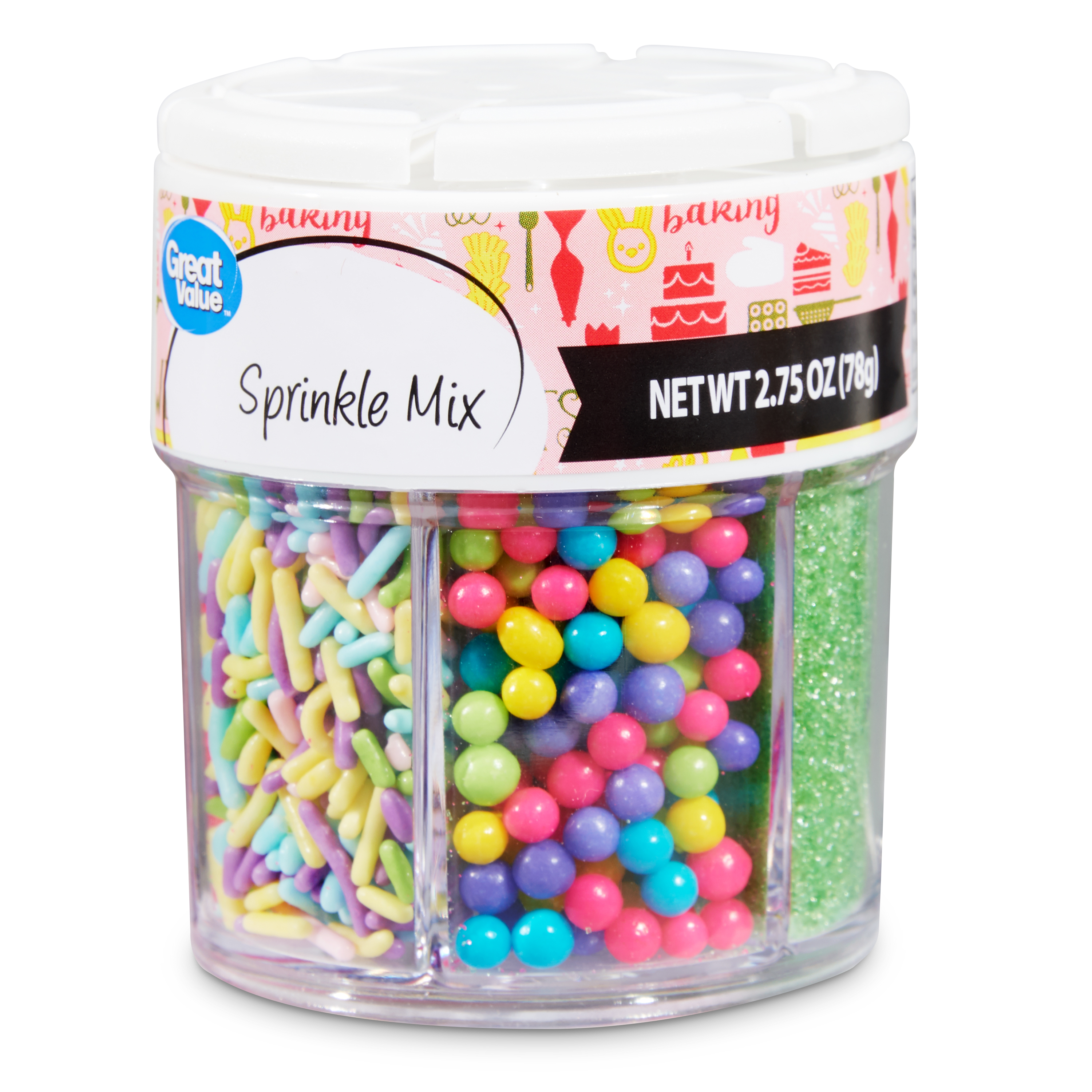 Great Value Assorted Easter Sprinkles Mix, 2.75 Oz.