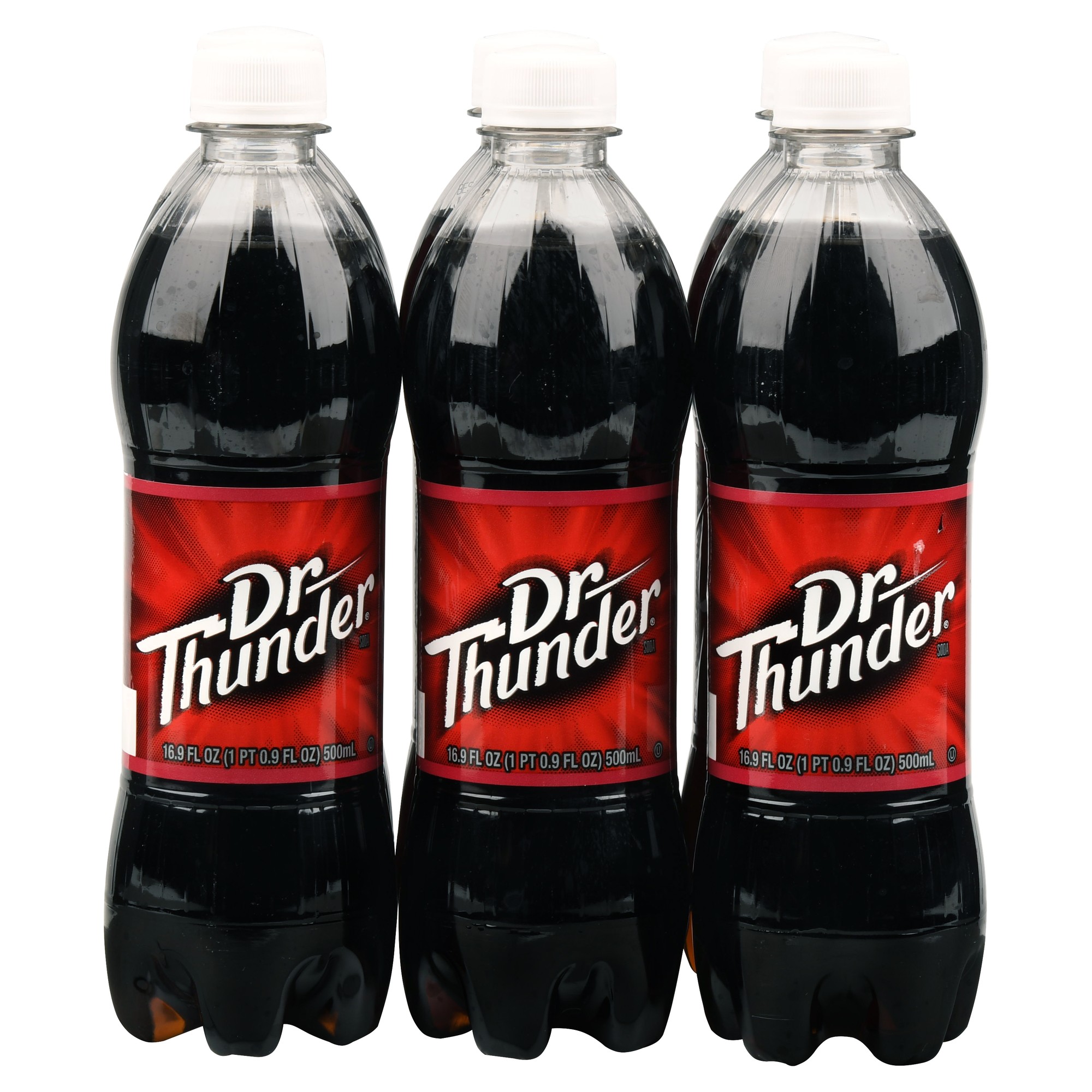 Sam's Cola Dr. Thunder Soda, 16.9 Fl. Oz., 6 Count Image