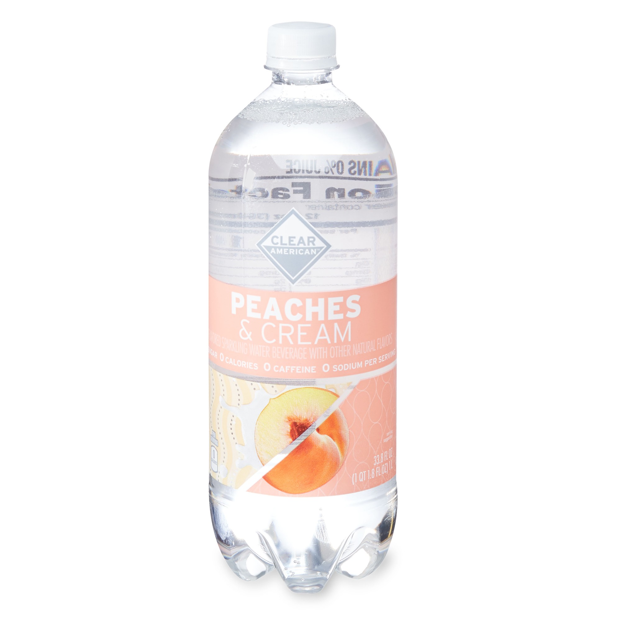 Peaches & Cream Flavored Sparkling Water Beverage, Peaches & Cream