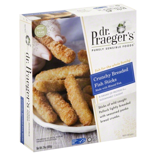 CRUNCHY BREADED FISH STICKS, CRUNCHY BREADED