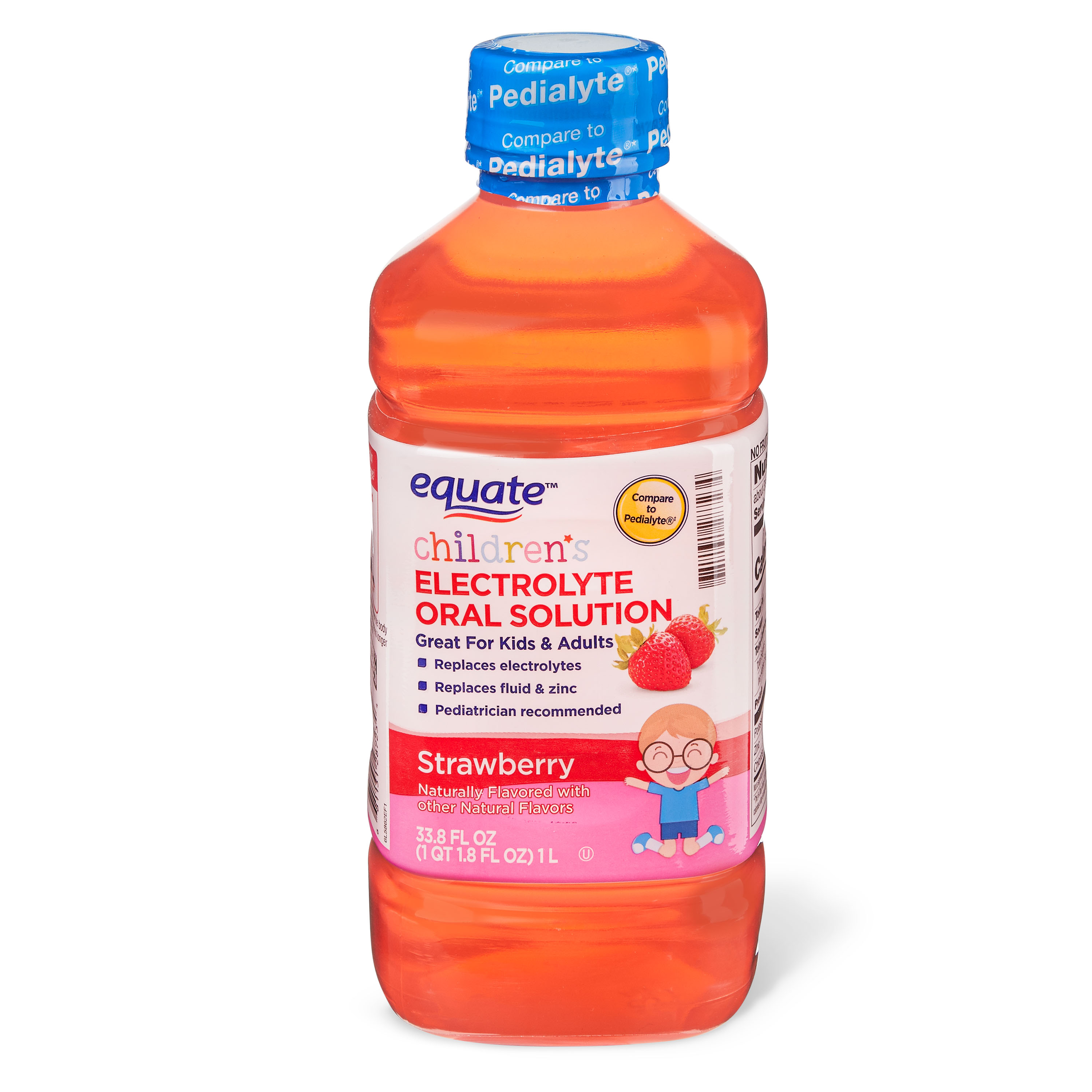 Equate Children's Electrolyte Oral Solution, Strawberry, 1 Liter