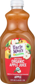 Unfiltered Organic Apple Juice, Apple thumbnail