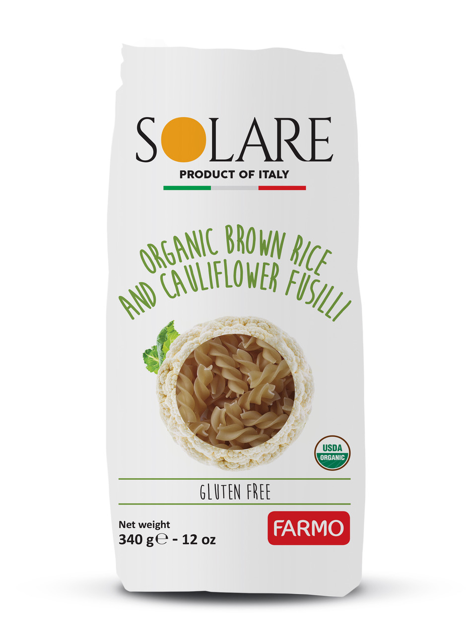 ORGANIC BROWN RICE AND CAULIFLOWER FUSILLI