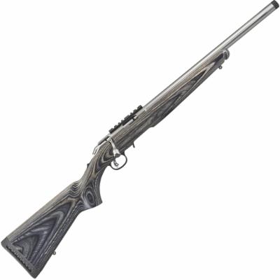 Ruger American Rimfire Target 22 Long Rifle Stainless Bolt Action Rifle - Black Laminate