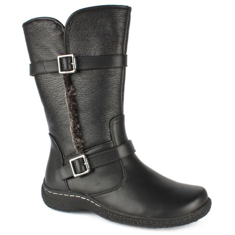 Tender Tootsies Women's Marg Mid Calf Winter Boot Black 8
