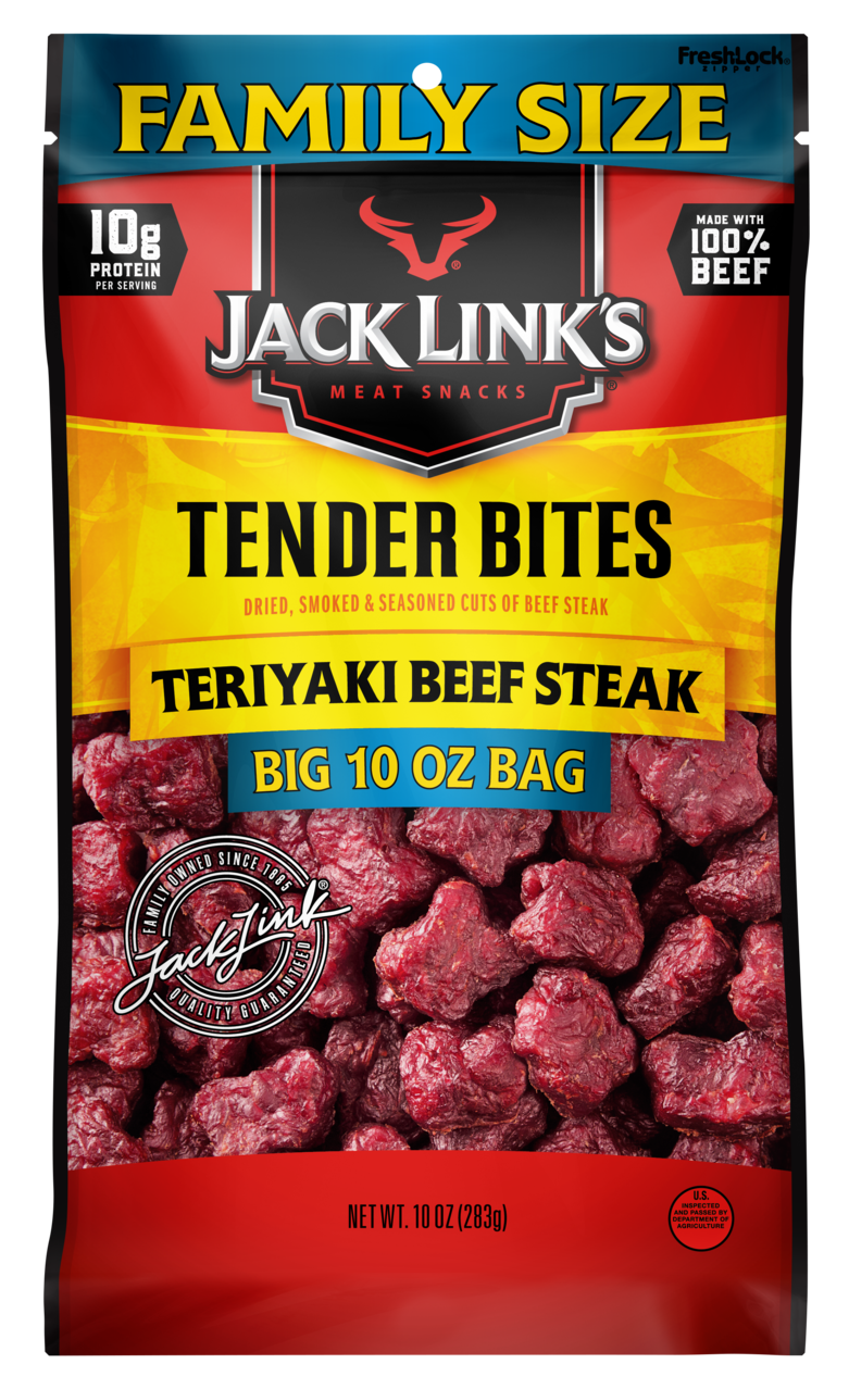 10oz Jack Link S Teriyaki Beef Steak Bites 1/1 Count