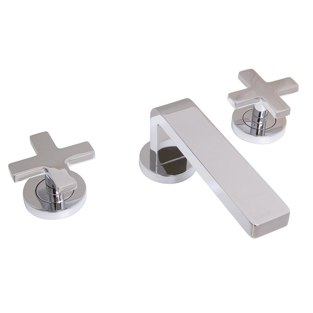 Speakman SB-2723 Vector Sink Double Cross Handles  Widespread Bathroom Faucet  Polished Chrome
