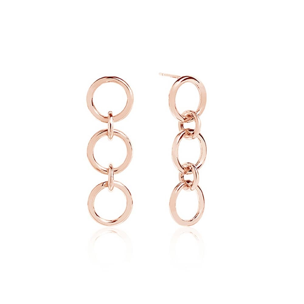 Sif Jakobs Rose Gold Plated Valenza Tre Pianura Earrings SJ-E0312-(RG)
