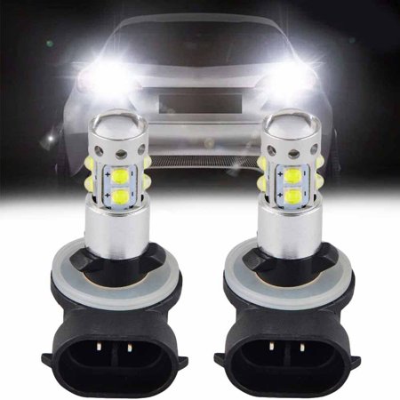 New 2Pack 889 881 3535 SMD 10 LED Car Fog Driving Light Lamp Bulbs DC 12V 6000K