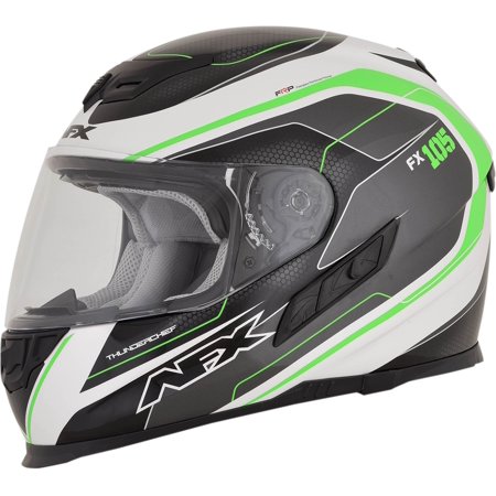 AFX FX-105 Thunder Chief Full Face Motorcycle Helmet Green Lg  0101-9764