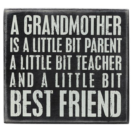 Primitives by Kathy Grandmother Best Friend Box Sign 6
