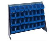 Quantum Storage Systems QBR-3619-220-32 Bench Racks & Louvered Panels with Bin Complete Unit Blue