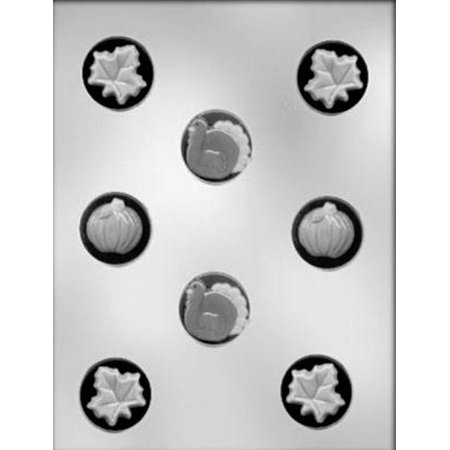 Fall Round Mint Assortment Chocolate Candy Mold from CK #3119