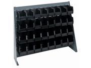 Quantum Storage Systems QBR-3619-220-32 Bench Racks & Louvered Panels with Bin Complete Unit Black