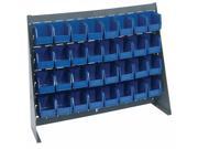 Quantum Storage Systems QBR-3619-210-32 Bench Racks & Louvered Panels with Bin Complete Unit Blue