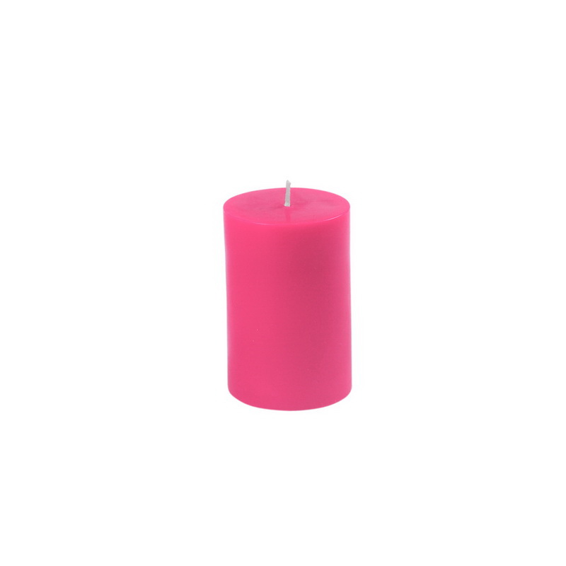 Jeco CPZ-2313-24 2 X 3 in. Pillar Candle  Hot Pink - 24 Piece