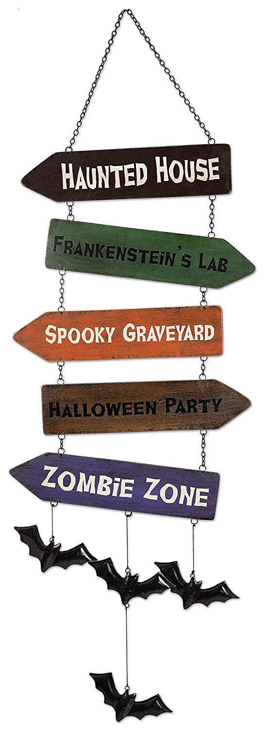 14838 Haunted House Directional Halloween Sign