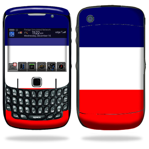Skin Decal Wrap Compatible with Blackberry Curve 8500 8520 8530 France Flag