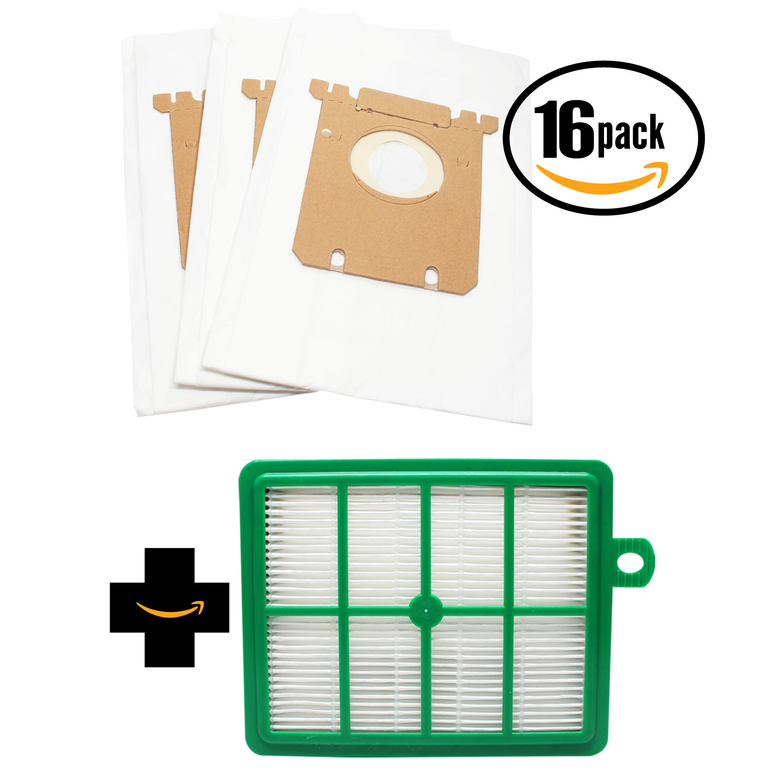 48 Replacement Eureka 6990 Series Vacuum Bags & 1 Filter - Compatible Eureka Style OX Vacuum Bag & HF-12, HF-1 Filter