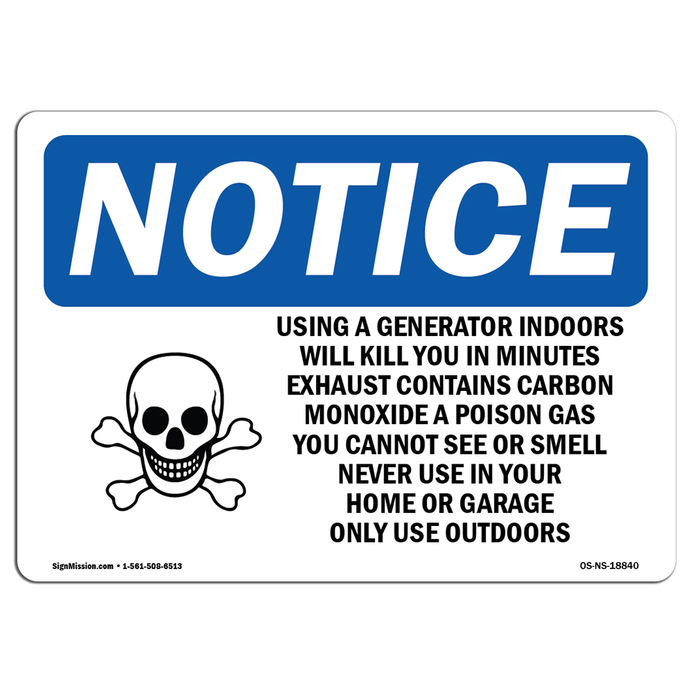 SignMission OS-NS-a-1824-V-17579 18 X 24 in. OSHA Notice Sign - Please Ring Bell When Attendant