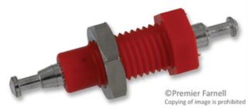 5X Abbatron Hh Smith 1507-102 Tip Jack, 2000V, 10A, Red