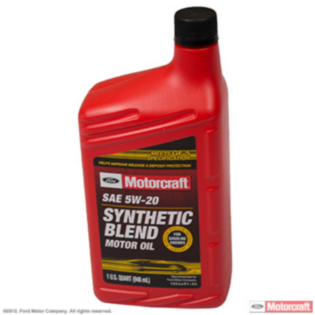Motorcraft 5W-20 Synthetic Blend Motor Oil  1 Quart