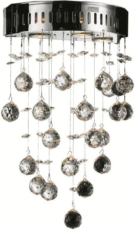 Wall Sconce GALAXY Contemporary 3-Light Chrome Elegant Cut Crystal New G EL-5796