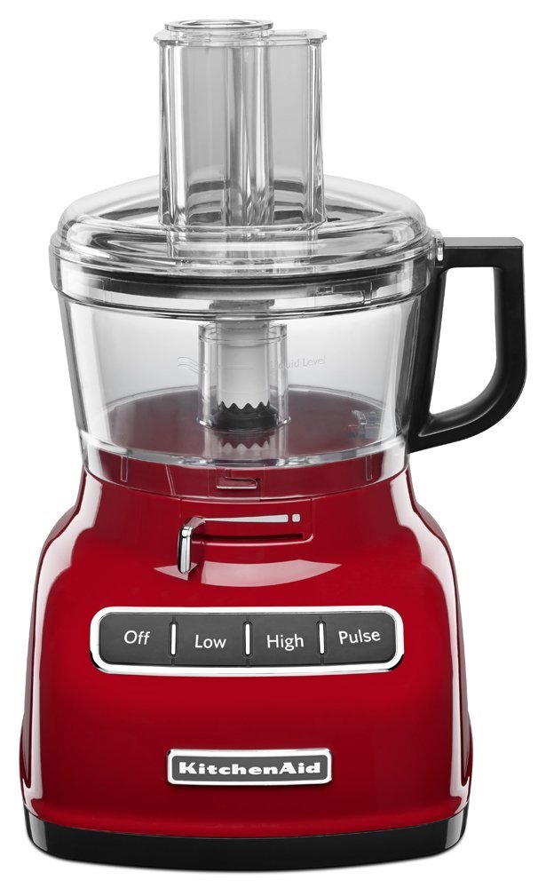 KitchenAid RKFP0722ER 7-Cup Food Processor with Exact Slice System - Empire Red (Certified Refurbished)