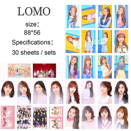 Raypadula 30PCS/SET KPOP IZONE《La Vie En Rose》Photo Cards Mini Posters Lomo Cards Gift
