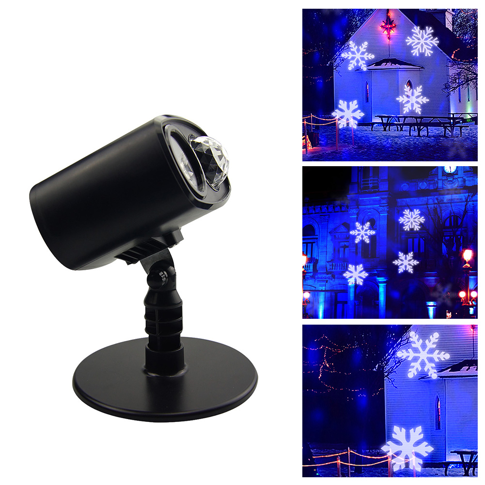 Halloween Projection Lights Auto-Timer - Snowflake & Water Wave Landscape Waterproof Projector - Gobo Spotlight Lawn Garden Path Courtyard Party Holid