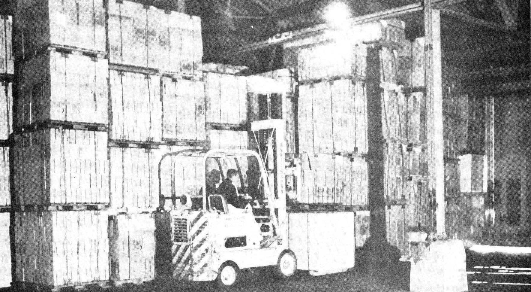 LAMINATED POSTER Antarctic Supplies, Color Coded and Marked, Being Segregated and Stored Pending Loading on Task Forc Poster Print 20 X 30
